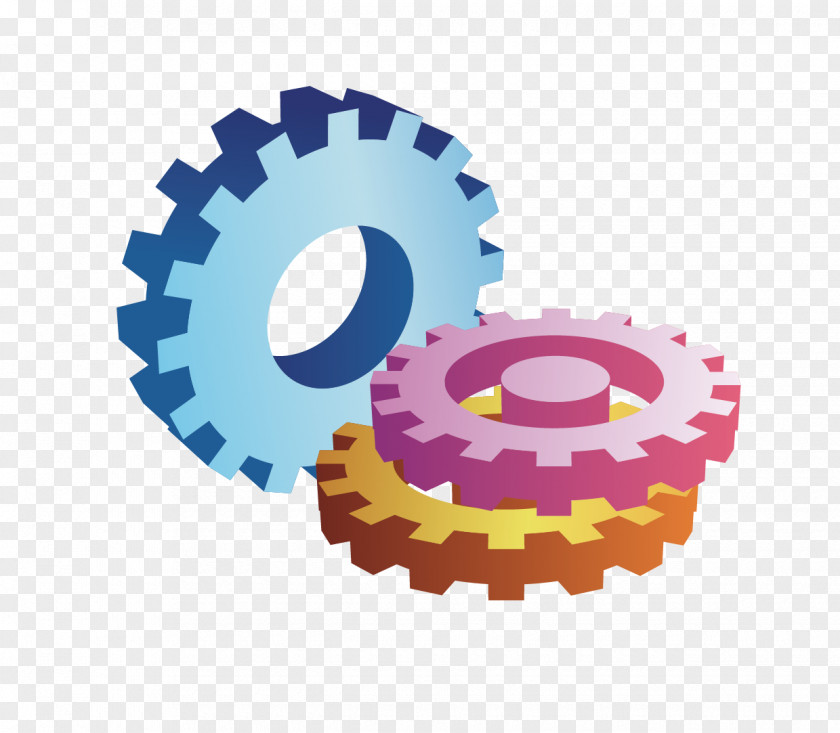 Color Gears Vector Material Euclidean Gear PNG