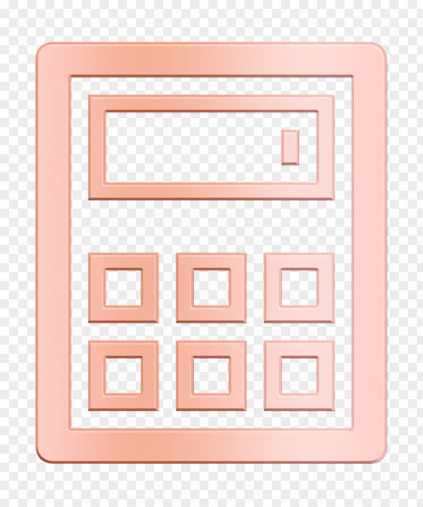 Rectangle Office Icon Calculate Calculation Calculator PNG