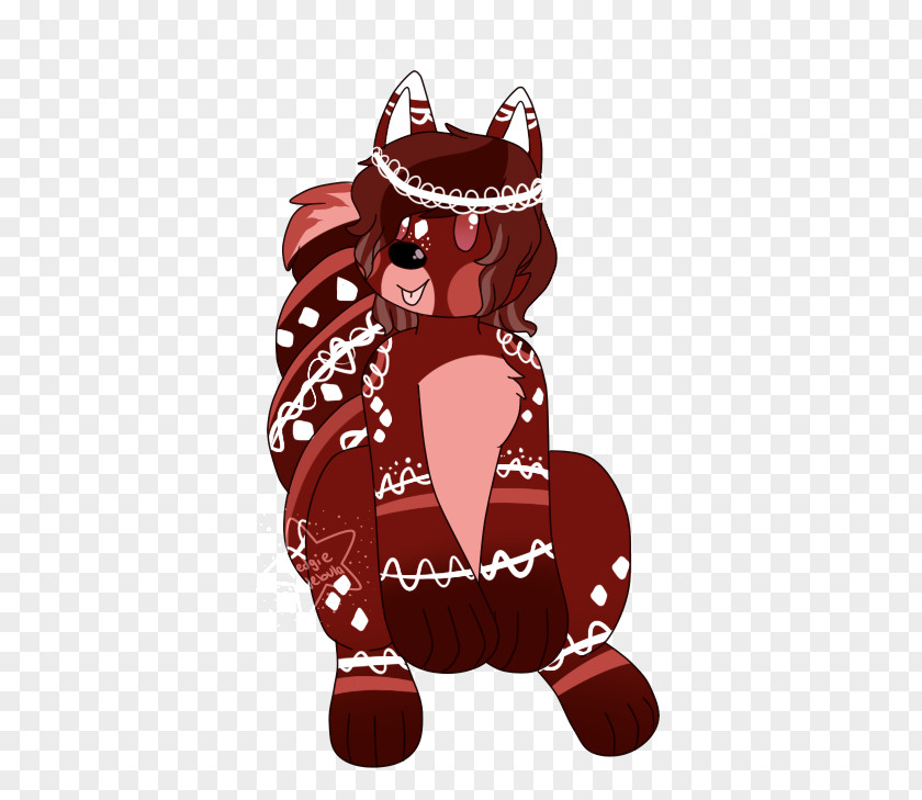 Christmas Ornament Maroon Character PNG