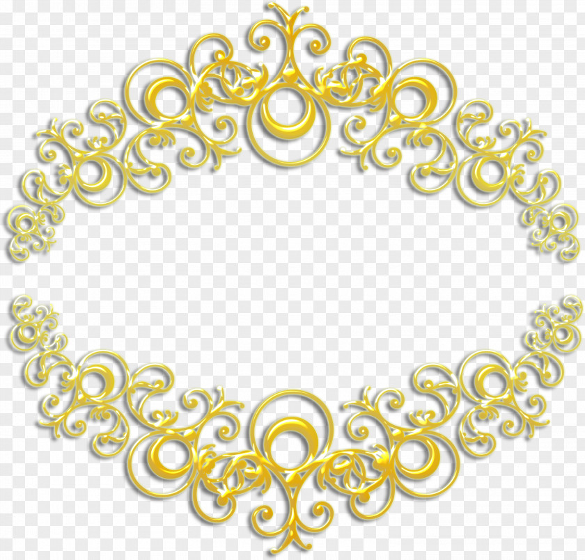 Gold Frame Jewellery Clip Art PNG