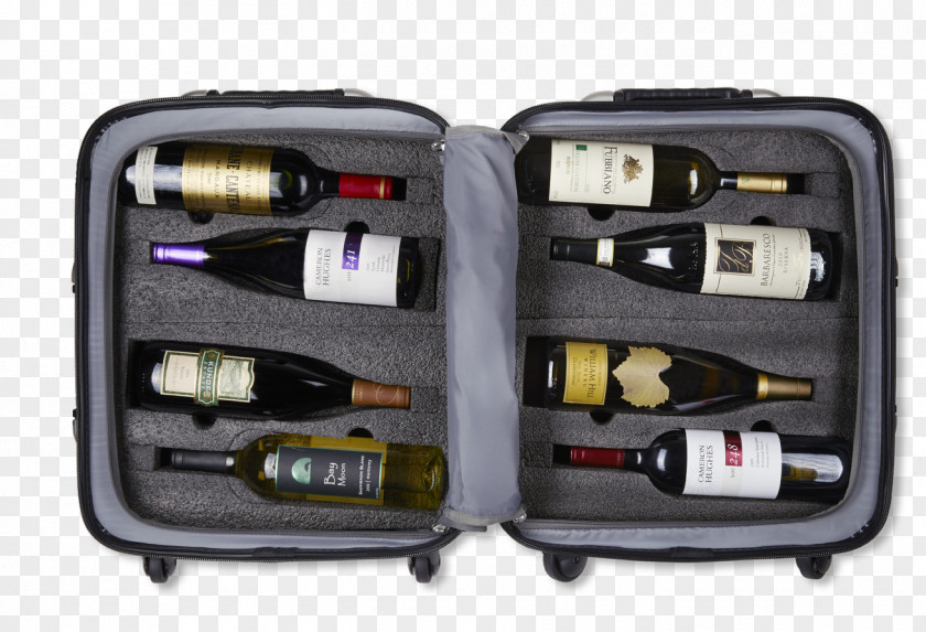 Suitcase Wine Air Travel Bottle Baggage PNG