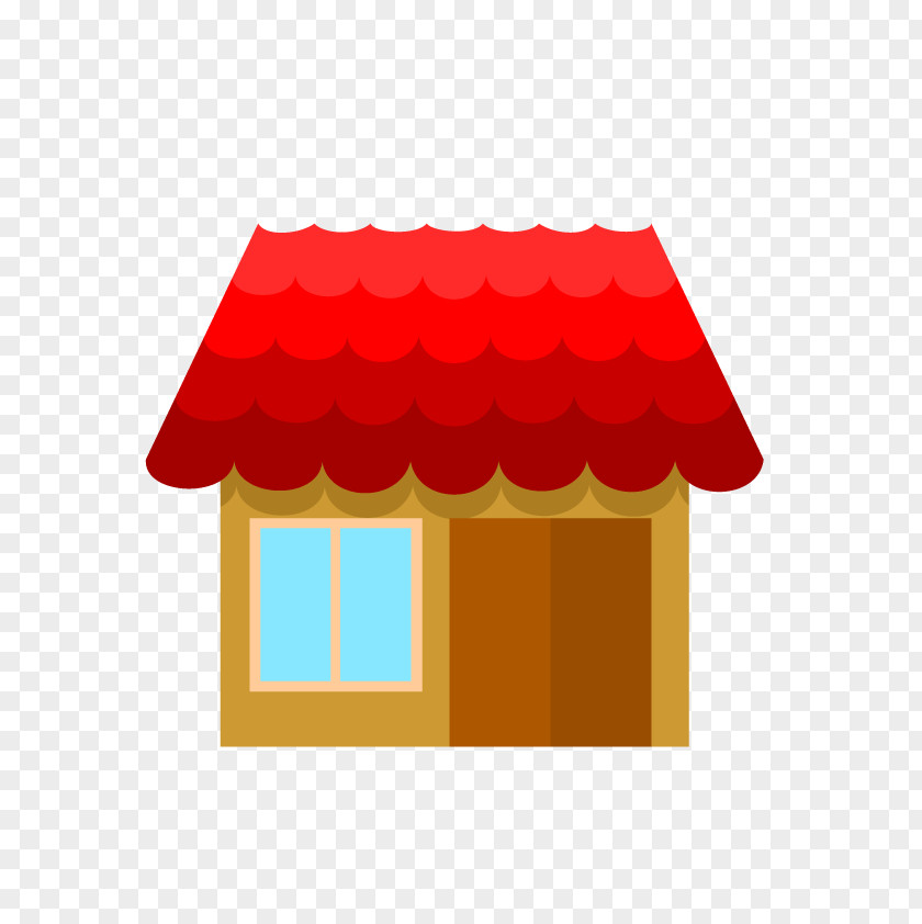 Vector Red House PNG