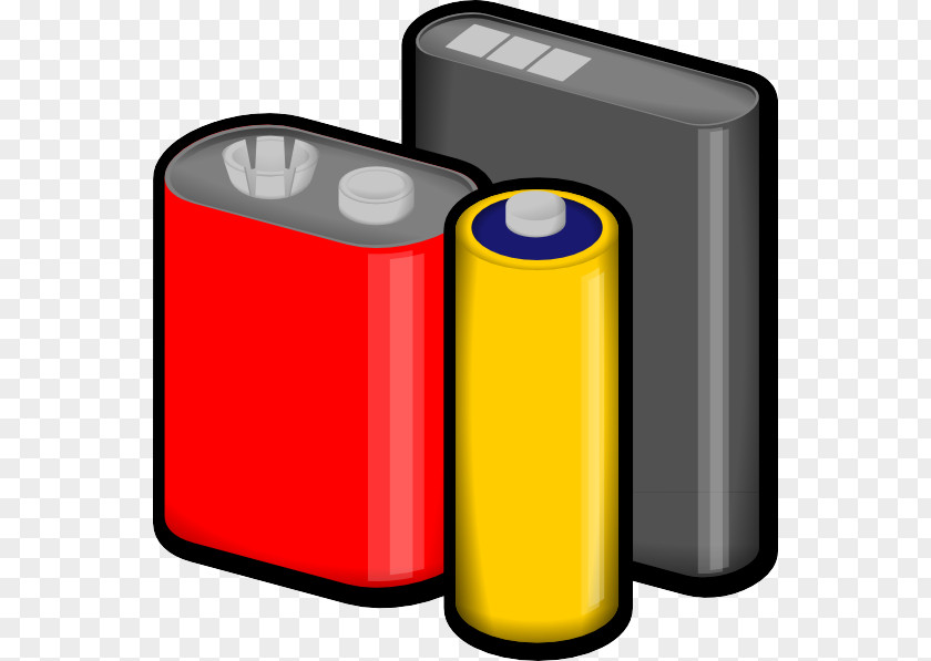 Beverage Can Material Property Yellow Clip Art Cylinder Battery Electronic Device PNG