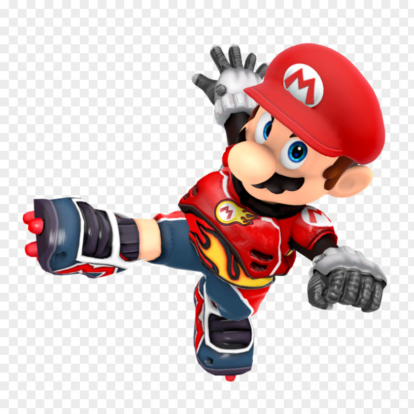 Luigi Super Mario Strikers Charged & Yoshi PNG