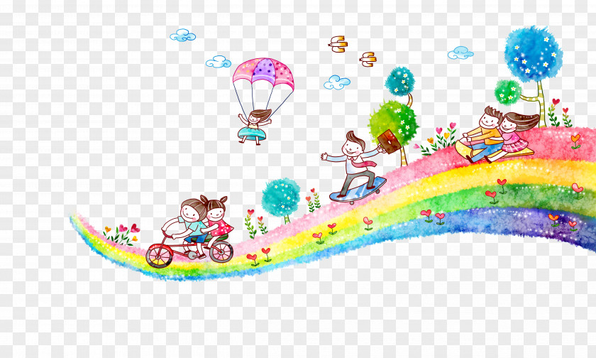 Children Painted Illustration Cartoon Poster PNG