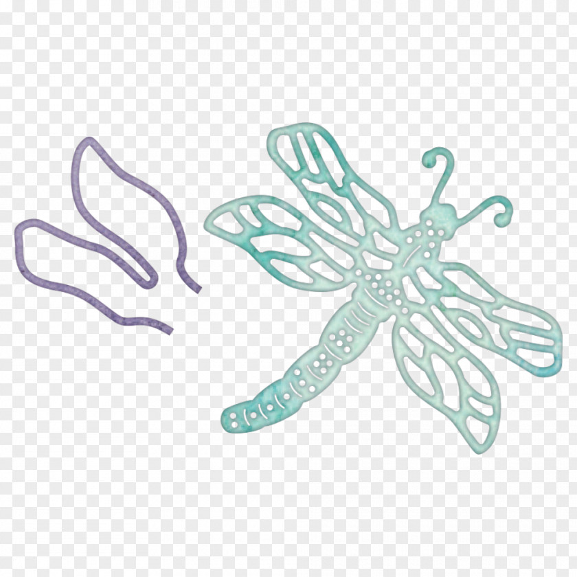 Dragon Fly Butterfly Insect Wing Die Cheery Lynn Designs PNG