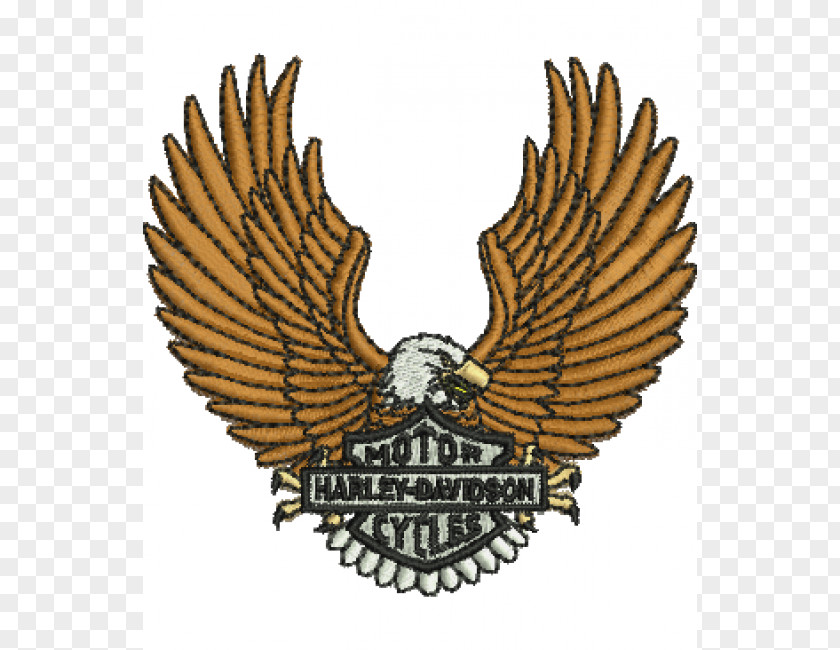 Eagle Harley-Davidson Embroidery Logo PNG