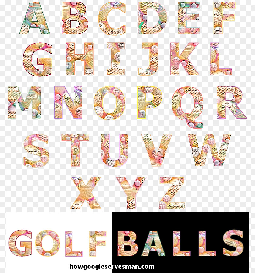 Golf Font Letter Alphabet Product PNG