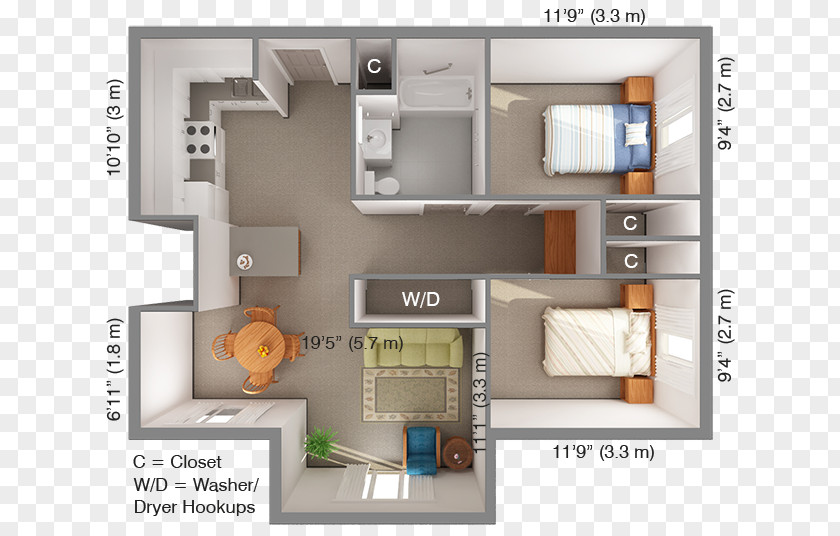 House Floor Plan Apartment Bedroom PNG