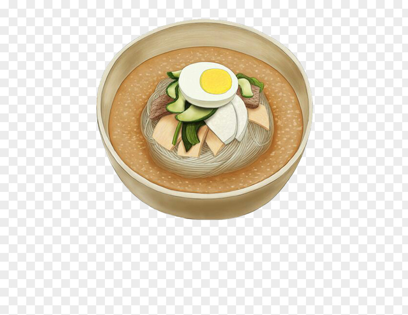 Noodle Ham Omelette Korean Cuisine Kal-guksu Ramen Bibimbap Japanese PNG