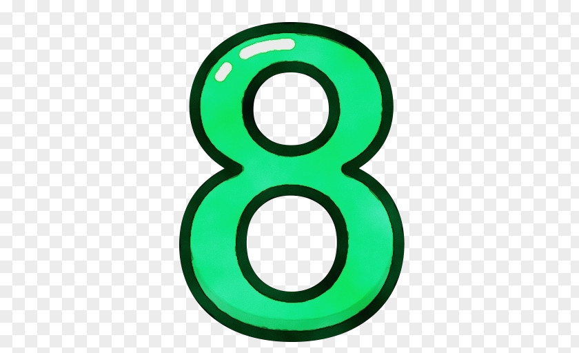 Number Symbol Green Circle Clip Art PNG