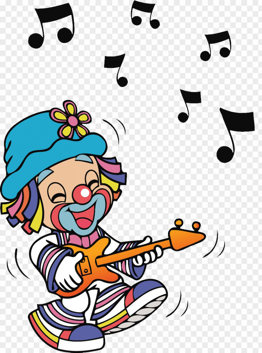 Play The Guitar Clown Patati Patatxe1 Drawing Clip Art PNG