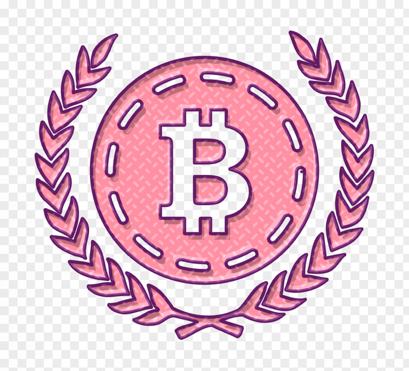 Bitcoin With Olive Leaves At Both Sides Icon Commerce PNG