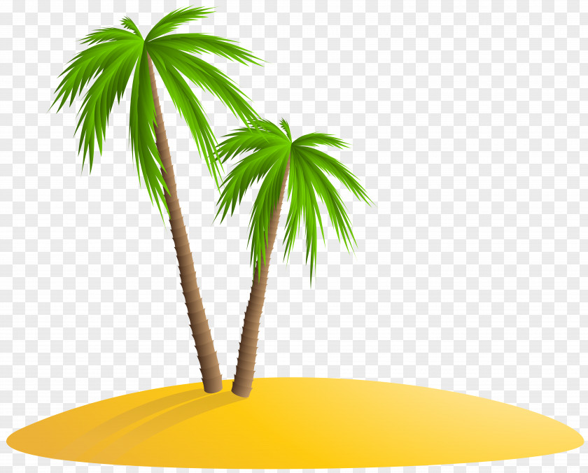 Palm Island Clip Art Image PNG