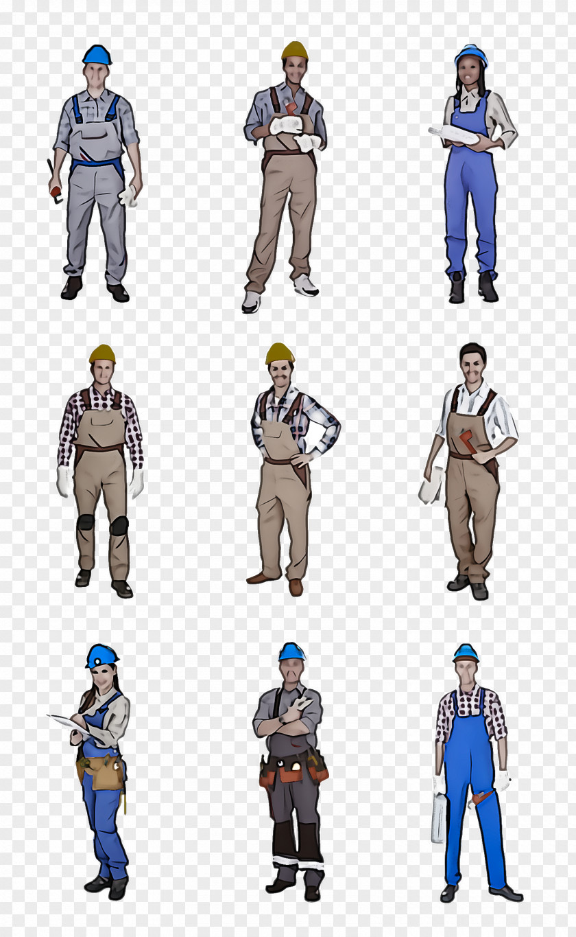 Trousers Animation Standing Uniform Human Costume Design PNG