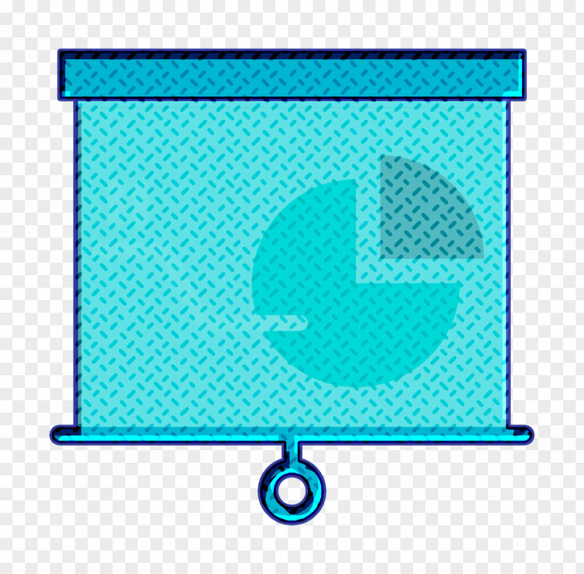 Aqua Turquoise Chart Icon Presentation Business PNG