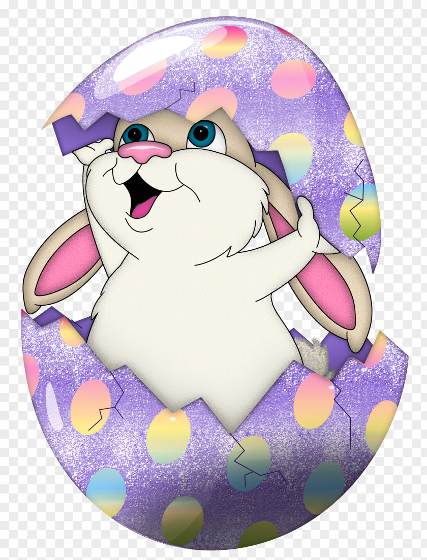 Cute Purple Easter Bunny In Egg Transparent Clipart Hunt Clip Art PNG