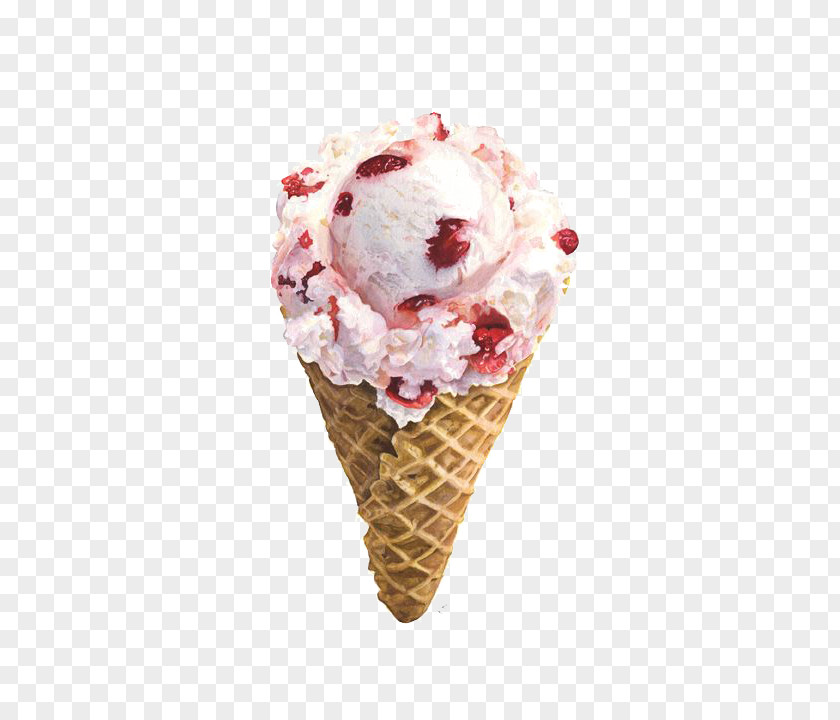 Ice Cream Cone Sundae PNG