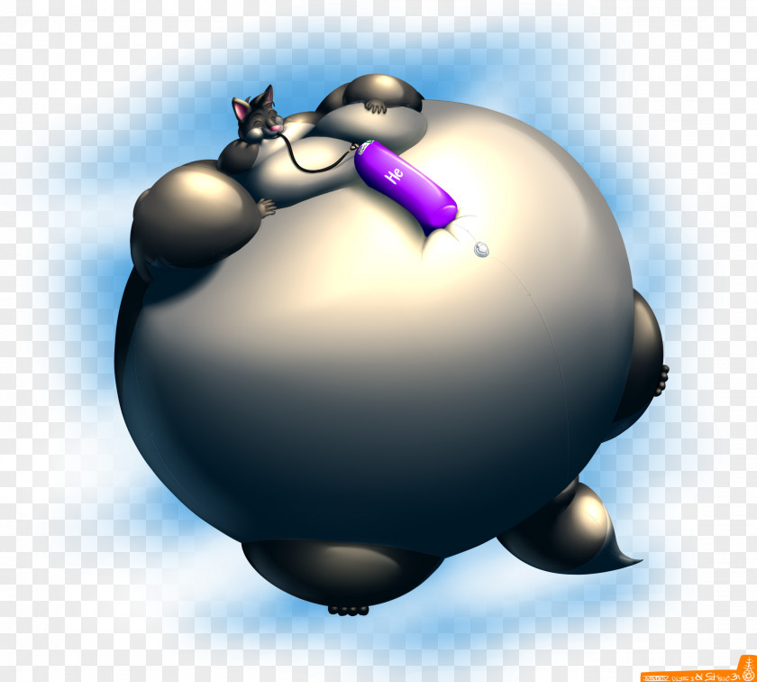 Inflation Gray Wolf Blimp Werewolf PNG