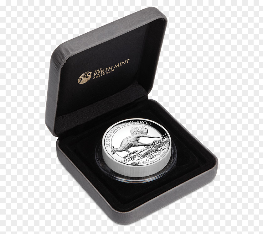 Silver Perth Mint Australian Kookaburra Proof Coinage PNG