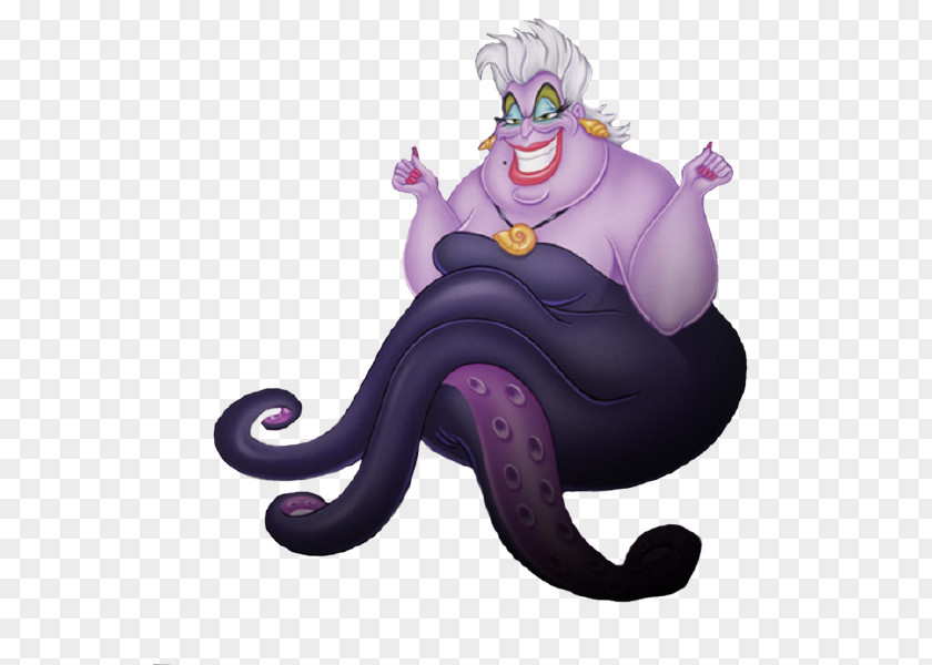 Witch Ursula Ariel Flotsam King Triton PNG