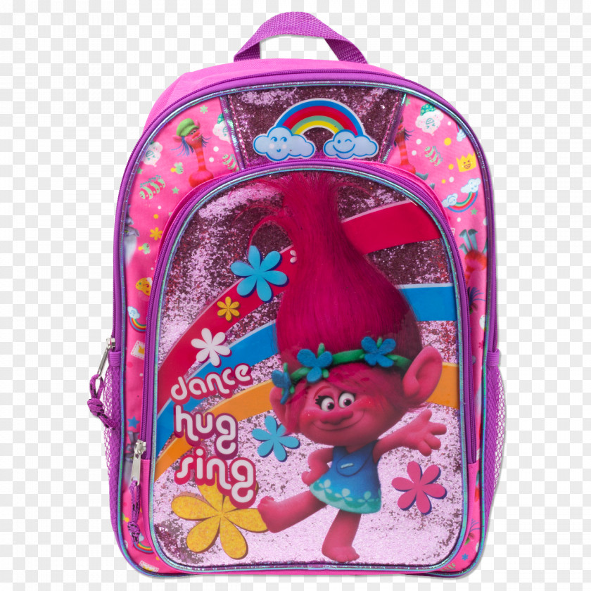 Dreamworks Poppy Trolls Doll Backpack Bag DreamWorks PNG