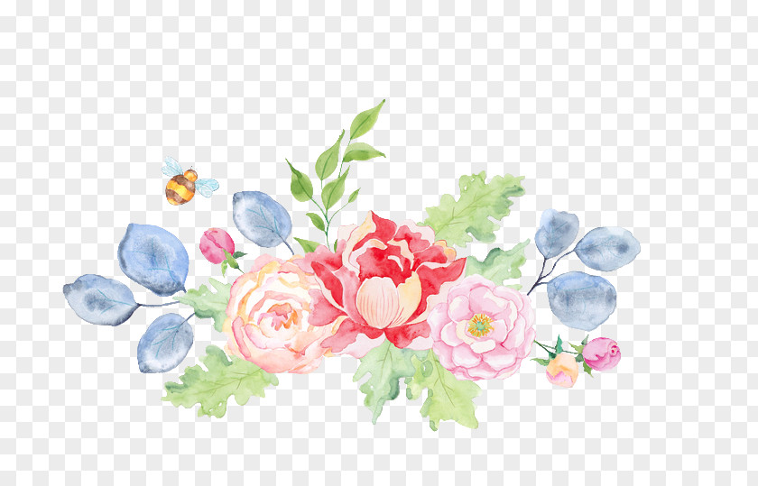 Flower Watercolor Painting Floral Design Clip Art PNG