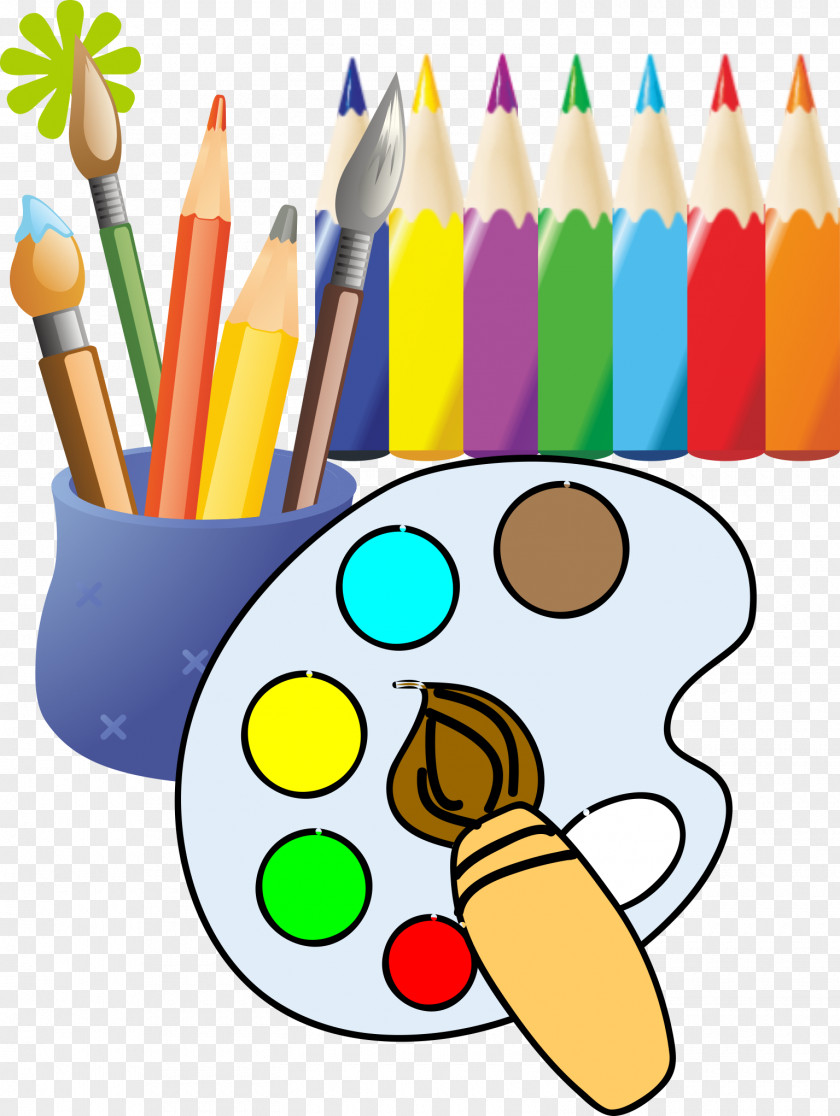 Painting Tools Illustration Paintbrush Drawing Clip Art PNG