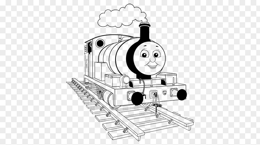 Train Thomas Drawing Coloring Book Rail Transport PNG