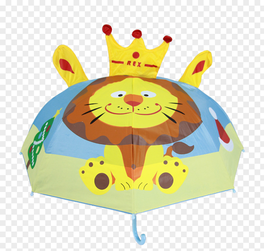 Lion Cartoon Children Umbrella Crown Child Kindergarten PNG