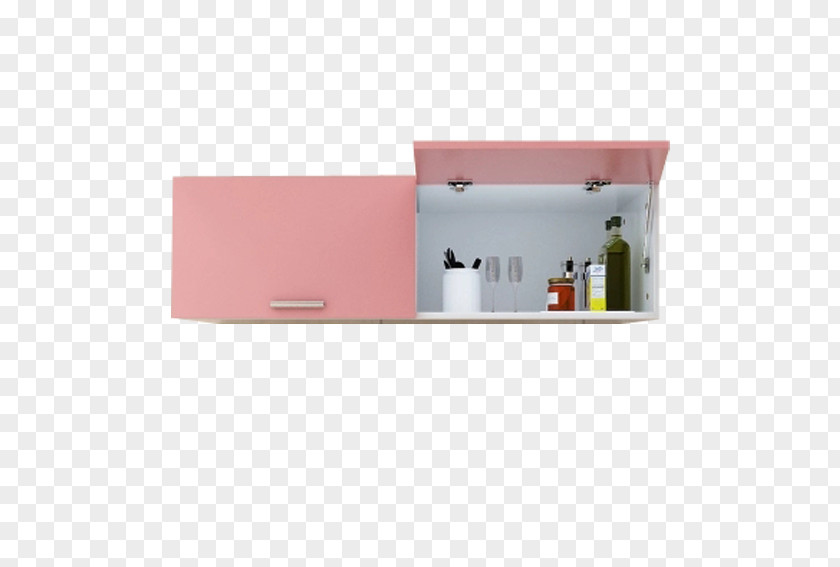 Pink Open Cupboard Tile Wall Floor Angle PNG