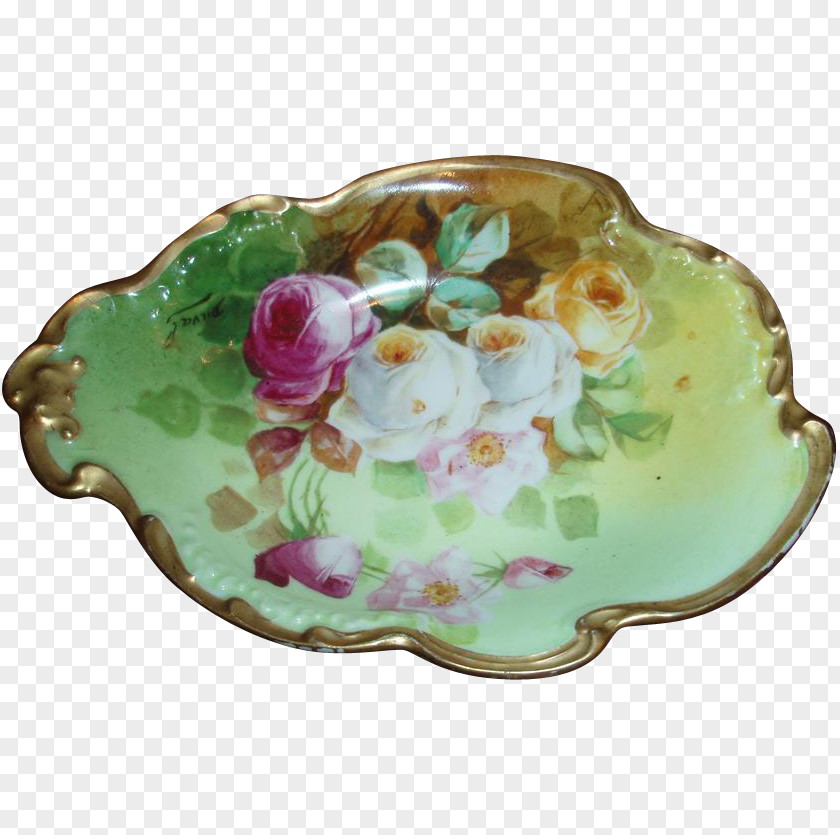 Plate Limoges Porcelain China Painting Tableware PNG