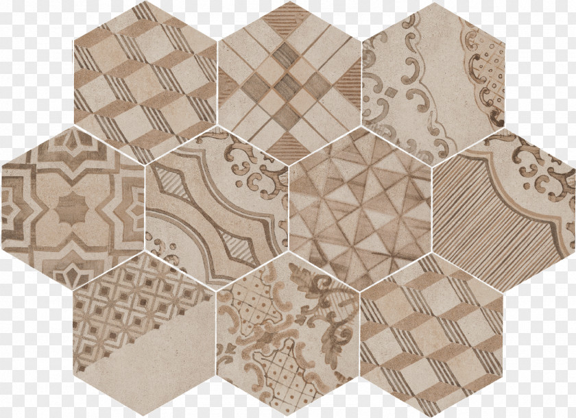 Porcelain Tile Clay Hexagon MARAZZI GROUP SRL PNG