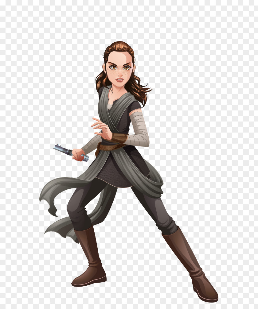 Star Wars Forces Of Destiny Rey Leia Organa Kylo Ren Jyn Erso PNG