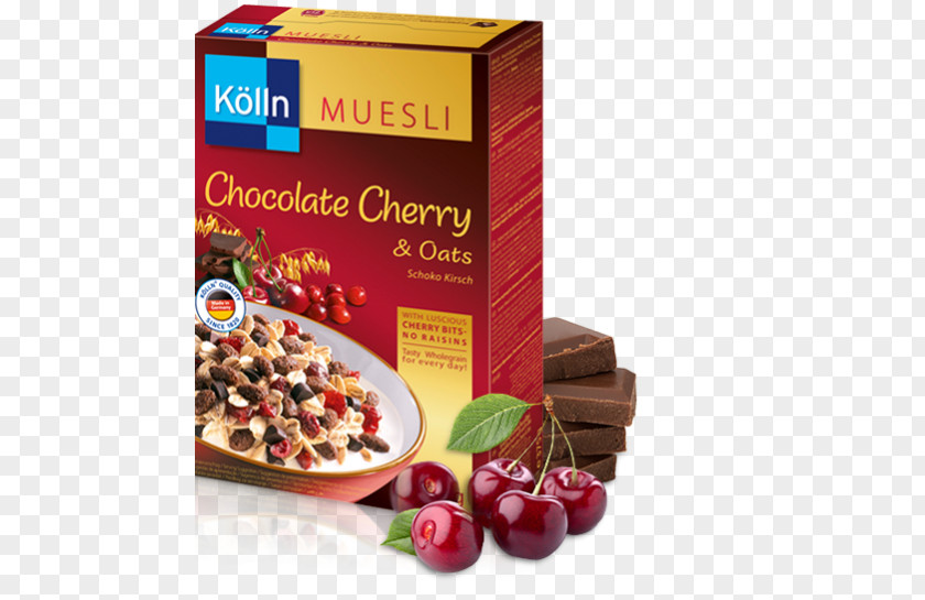 Cherry Chocolate Muesli Peter Kölln GmbH & Co. KGaA Breakfast Cereal Oat PNG