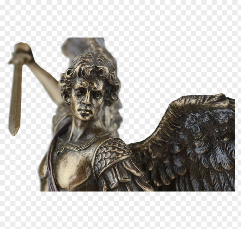 Saint Michael Bronze Sculpture Classical Classicism PNG