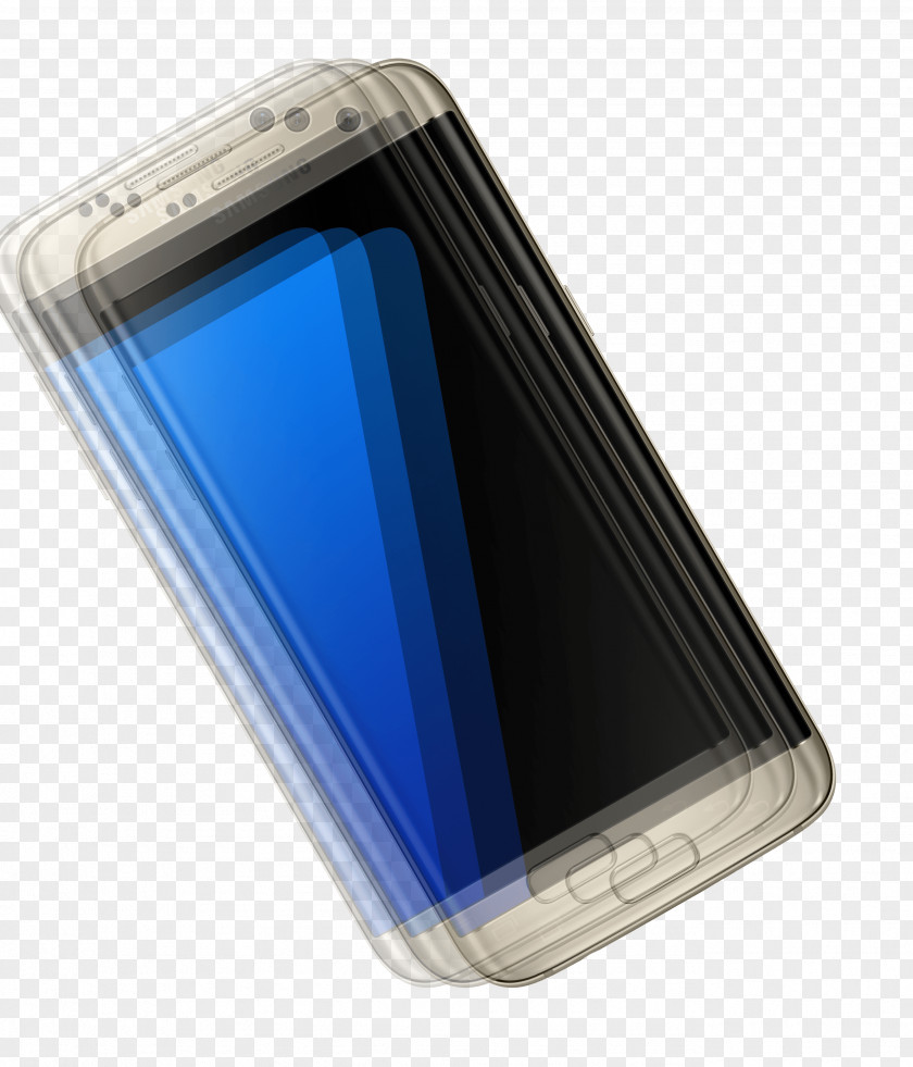 Samsung Galaxy S7 Smartphone Portable Media Player Cobalt Blue PNG