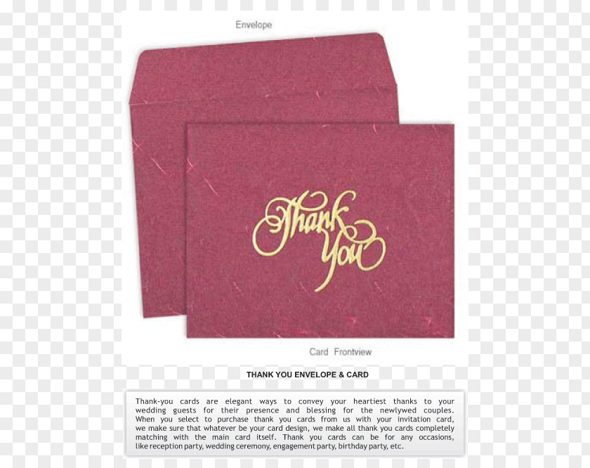 Thank You Wedding Invitation Paper RSVP Convite PNG