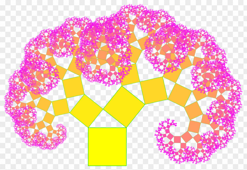 Tree Pythagoras Pythagorean Theorem Fractal Mathematician PNG