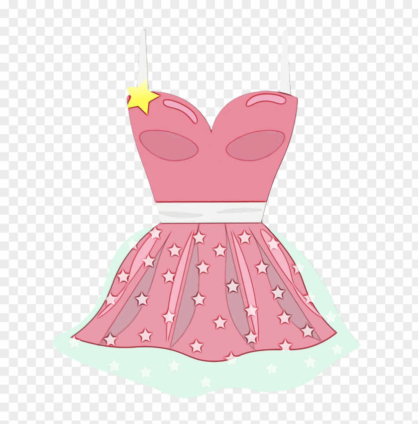 Dress Pink M Pattern Clothing PNG