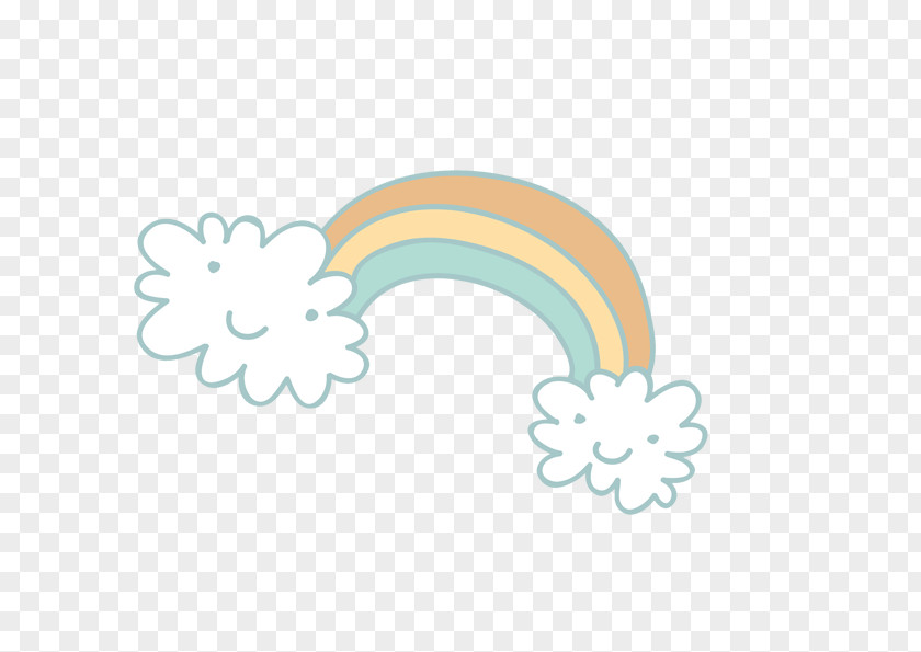 Rainbow Sky Cartoon PNG