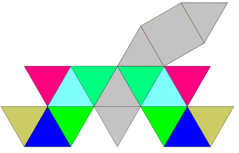 Triangle Johnson Solid Augmented Sphenocorona Geometry PNG