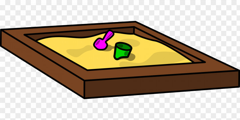 Brown Sand Board Tool Sandbox Play Clip Art PNG