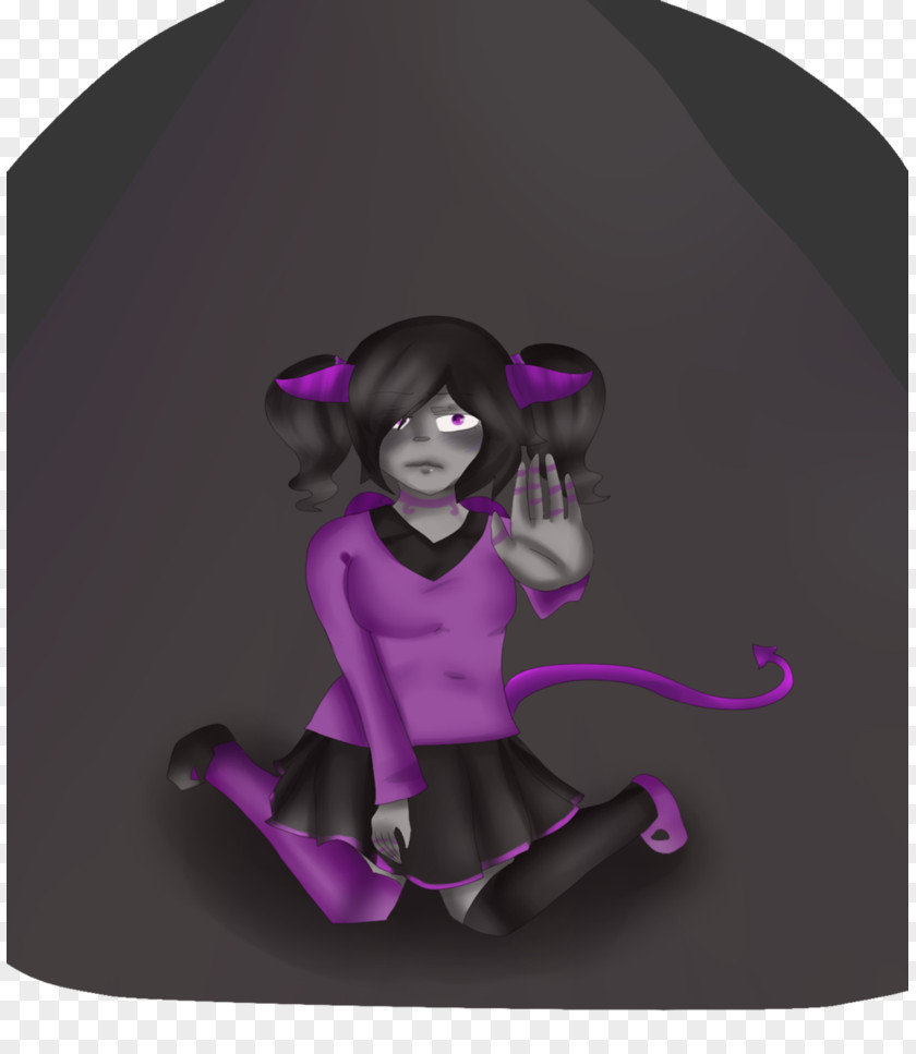 Maha Sister Purple Violet Magenta Black Hair PNG