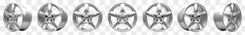 Silver Alloy Wheel Rim Material Autofelge PNG