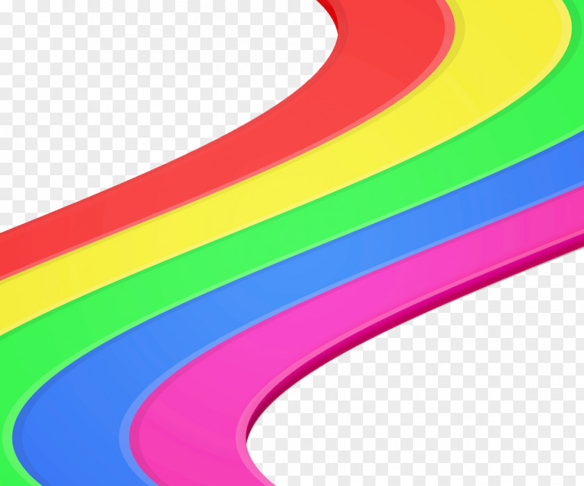 Rainbow Road Shapes Stock Photography PNG