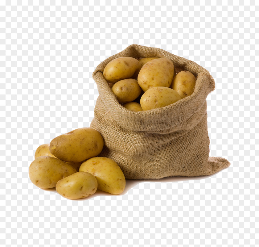 Bag Baked Potato Gunny Sack Russet Burbank Stock Photography PNG