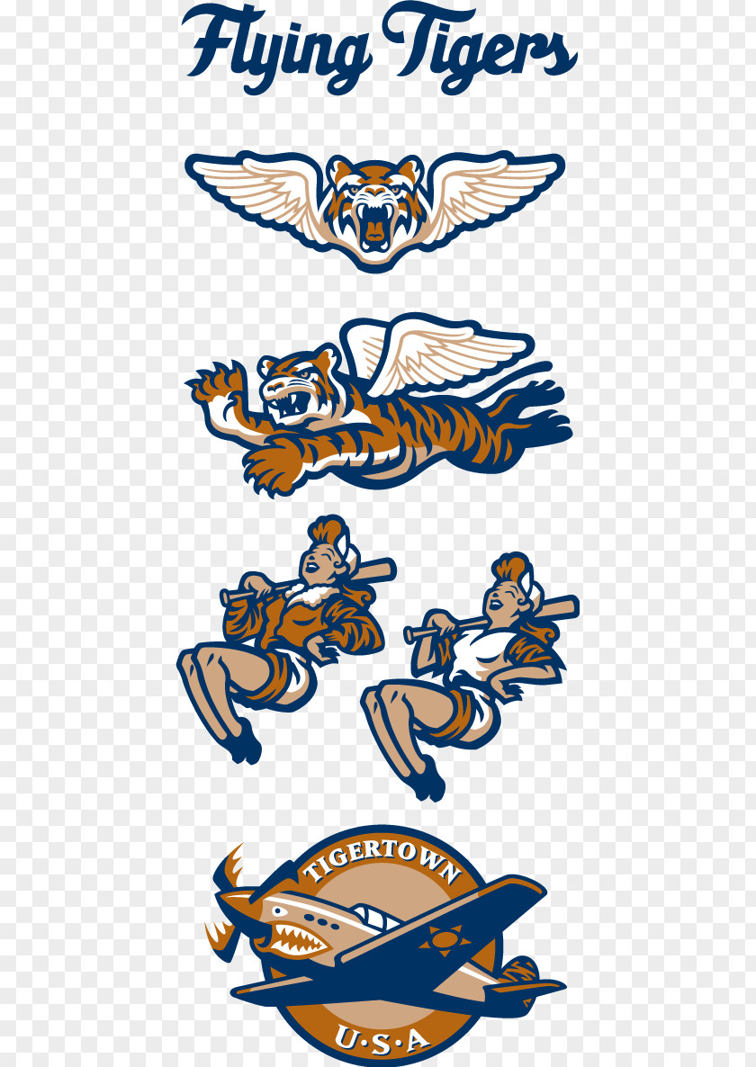 Flying Tigers Lakeland Logo Vector Graphics Clip Art Graphic Design PNG