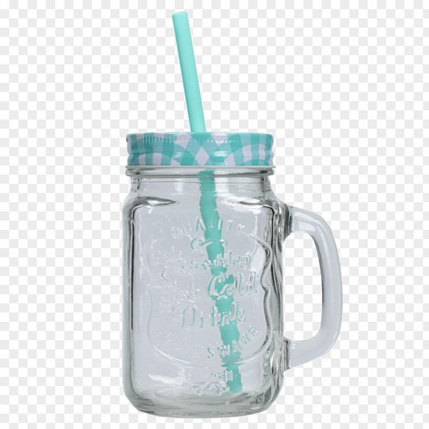 Glass Water Bottles Mug Drinkbeker Drinking Straw PNG