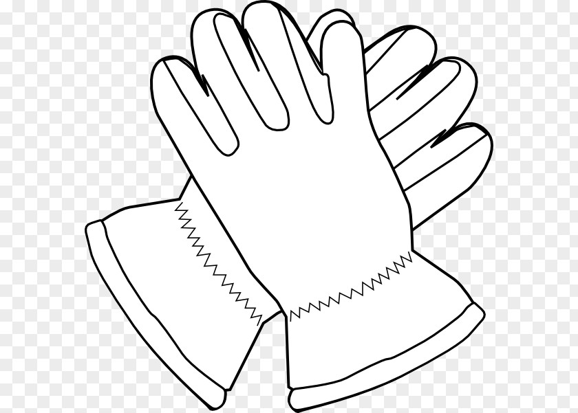 Mitten Outline Baseball Glove Clip Art PNG